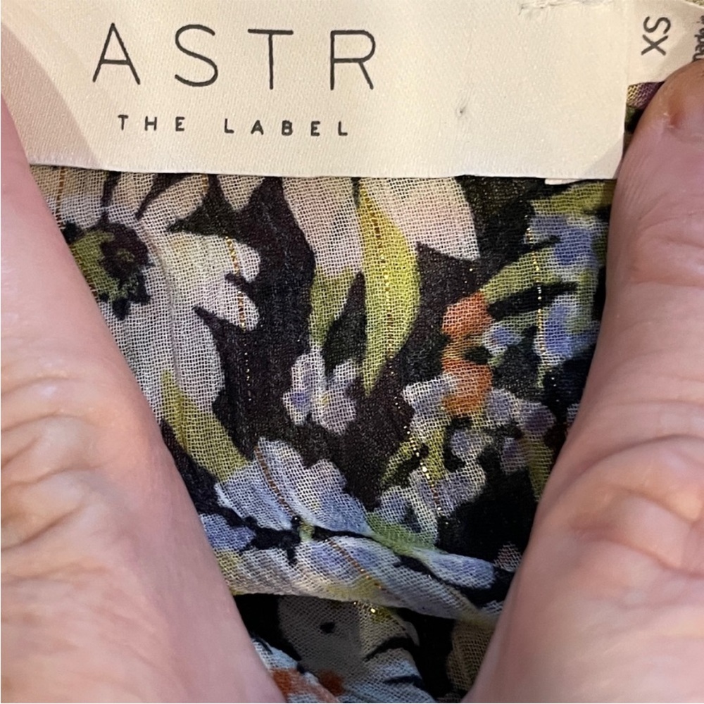 NWT Astr Floral Maxi Dress - Black, White, Purple - Picture 14 of 15